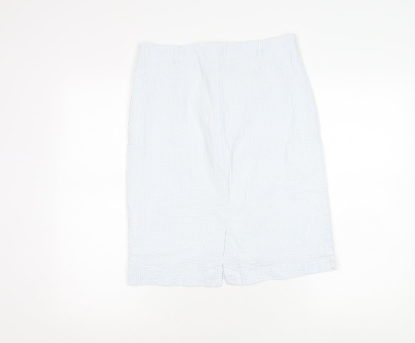 Womens UK Size 12 Emreco Straight & Pencil Seersucker Skirt