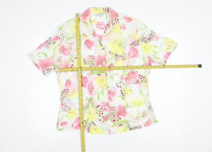 Womens UK Size 14 Basler Multicoloured Classic Button-Up