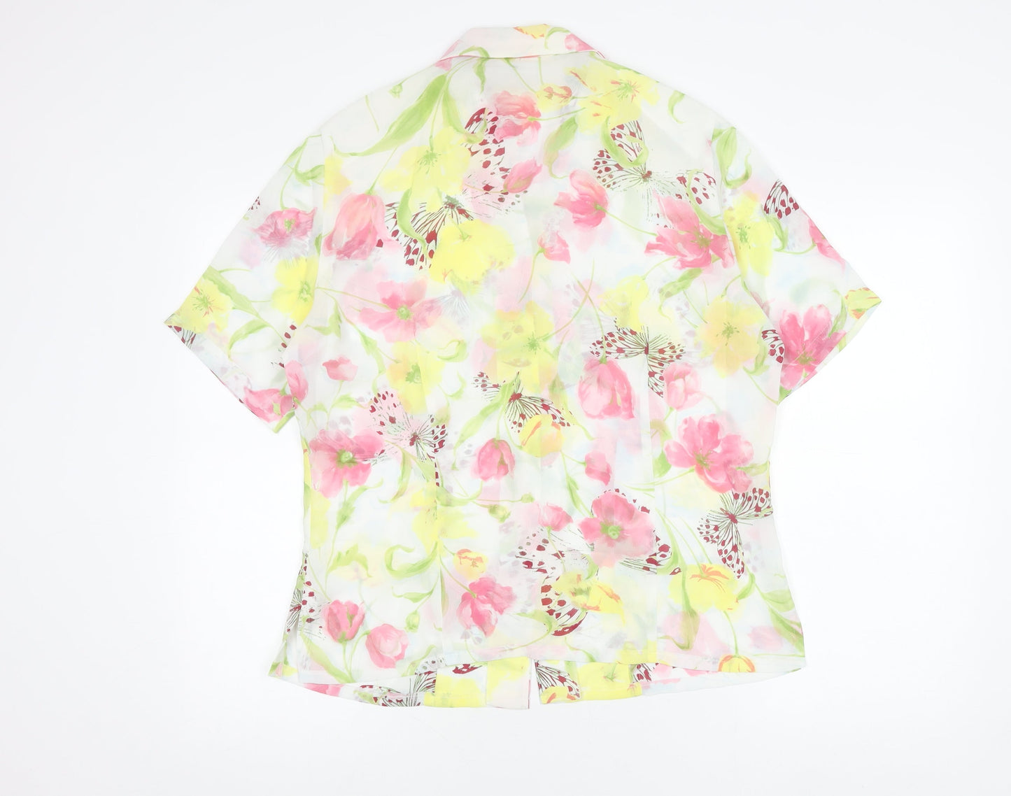 Womens UK Size 14 Basler Multicoloured Classic Button-Up