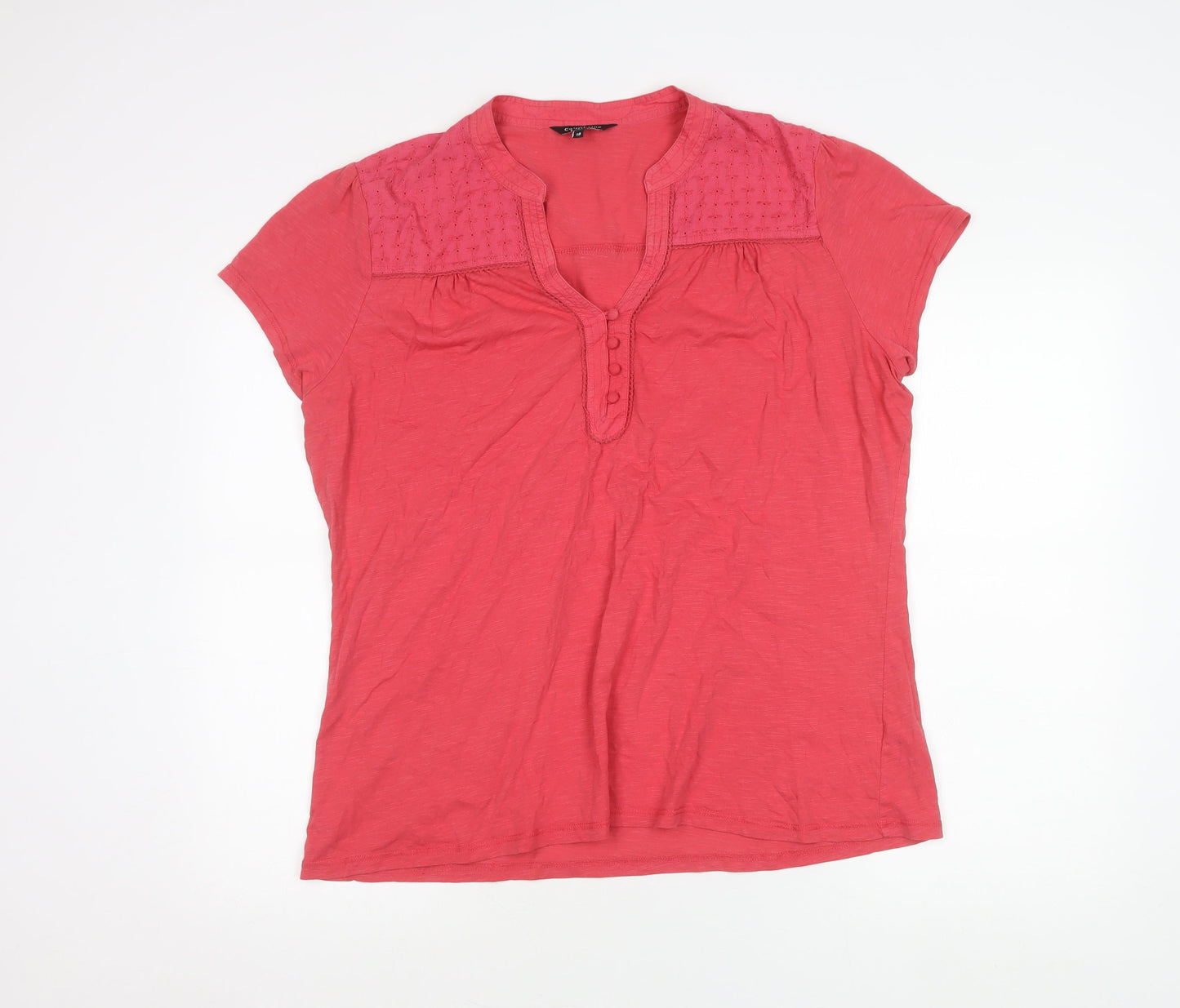 Womens UK Size 18 Debenhams Pink Tunic Blouse