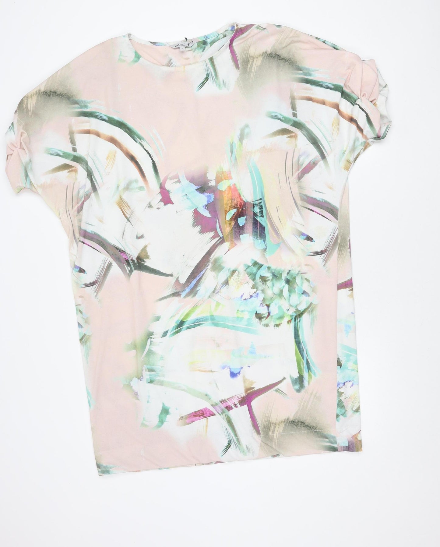 Next Women's Multicoloured Shift Dress Size 16 Short Sleeve