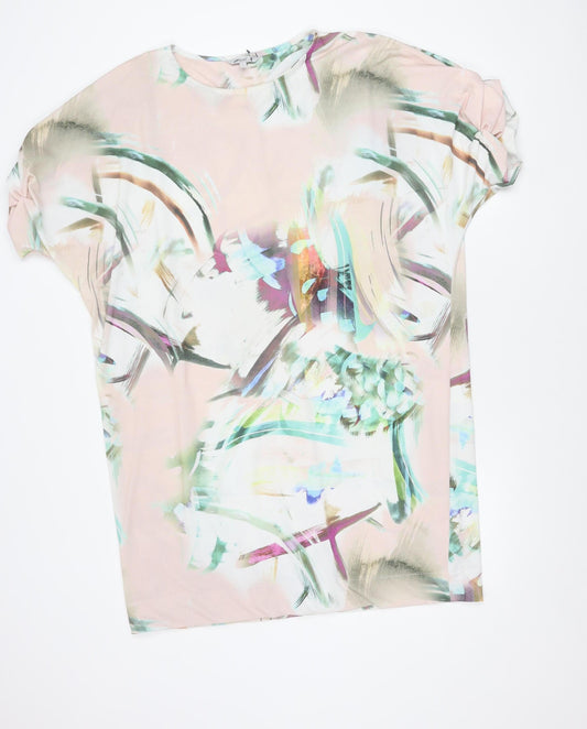 Next Women's Multicoloured Shift Dress Size 16 Short Sleeve