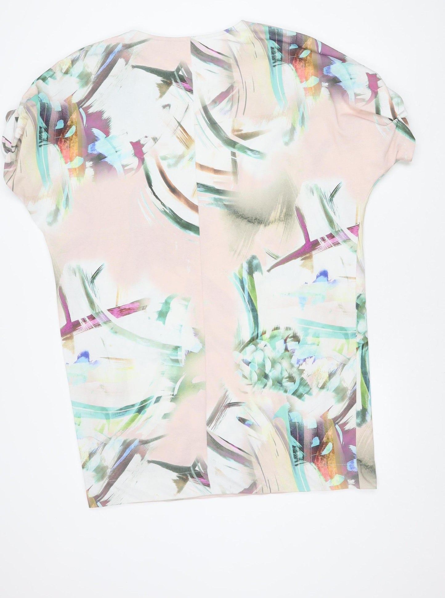 Next Women's Multicoloured Shift Dress Size 16 Short Sleeve