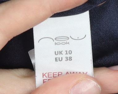 New Look Womens Blue Slim Fit Blazer Jacket UK 10 Workwear