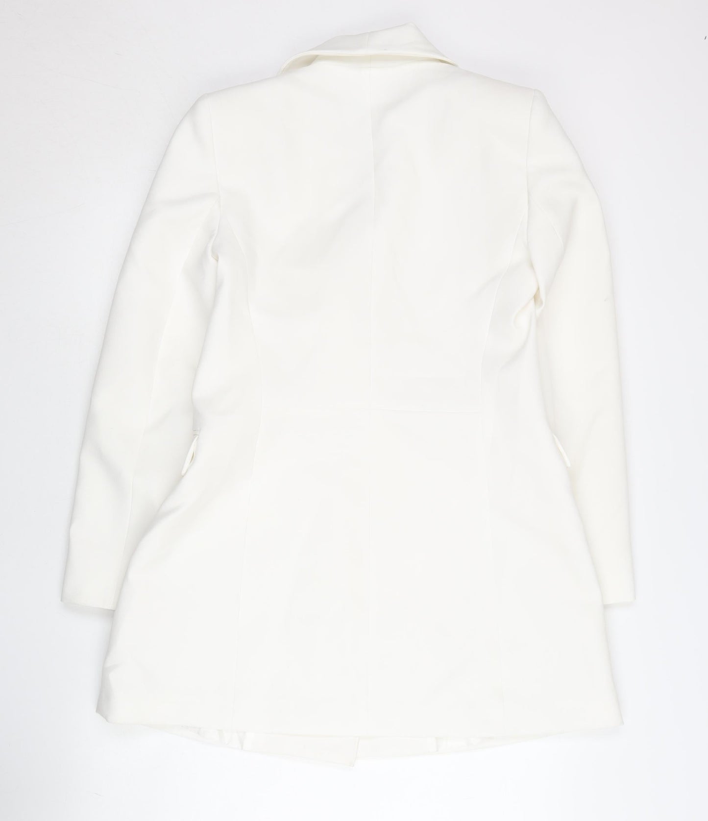 Zara Women’s White Double-Breasted Suit Jacket UK 12