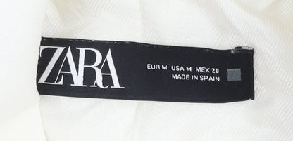 Zara Women’s White Double-Breasted Suit Jacket UK 12