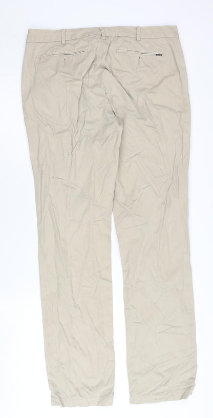 Ralph Lauren Polo Men’s Beige Chino Trousers 34W 34L Straight Fit