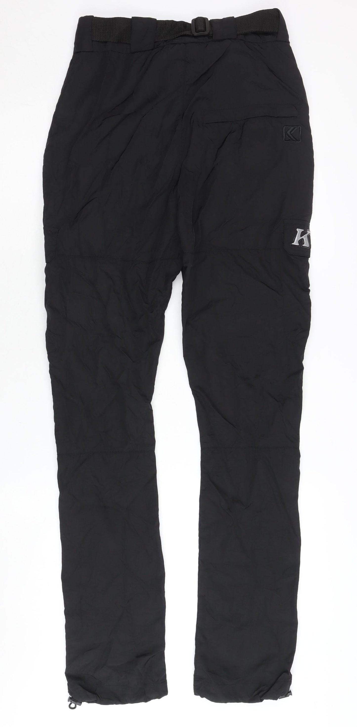 Kani Womens Black XS Cargo Trousers Streetwear Belted