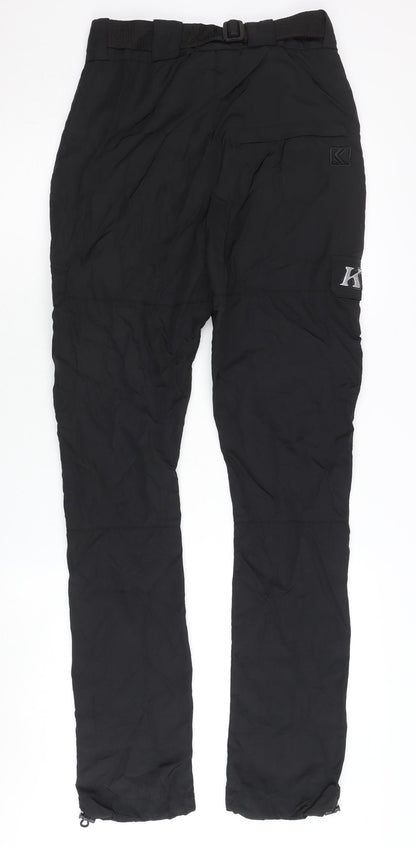 Kani Womens Black XS Cargo Trousers Streetwear Belted