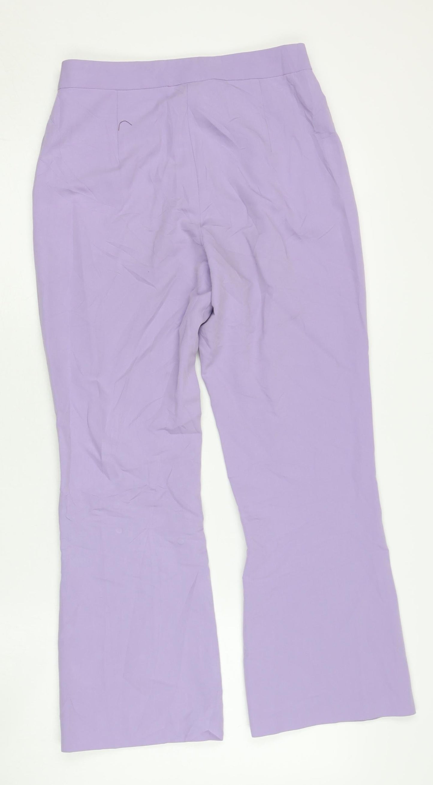 Topshop Womens Purple Size 8 Slim Flared Trousers