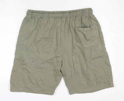 PEP&CO Men’s Green XL Sweat Shorts with Drawstring Waist