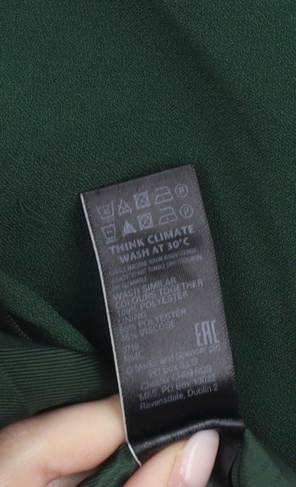 Marks and Spencer Women’s Green Relaxed Fit Blazer Jacket Size 6