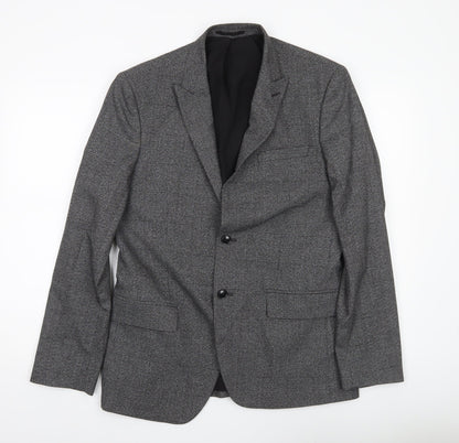 Primark Men’s Grey Check Slim Fit Blazer Jacket 40R
