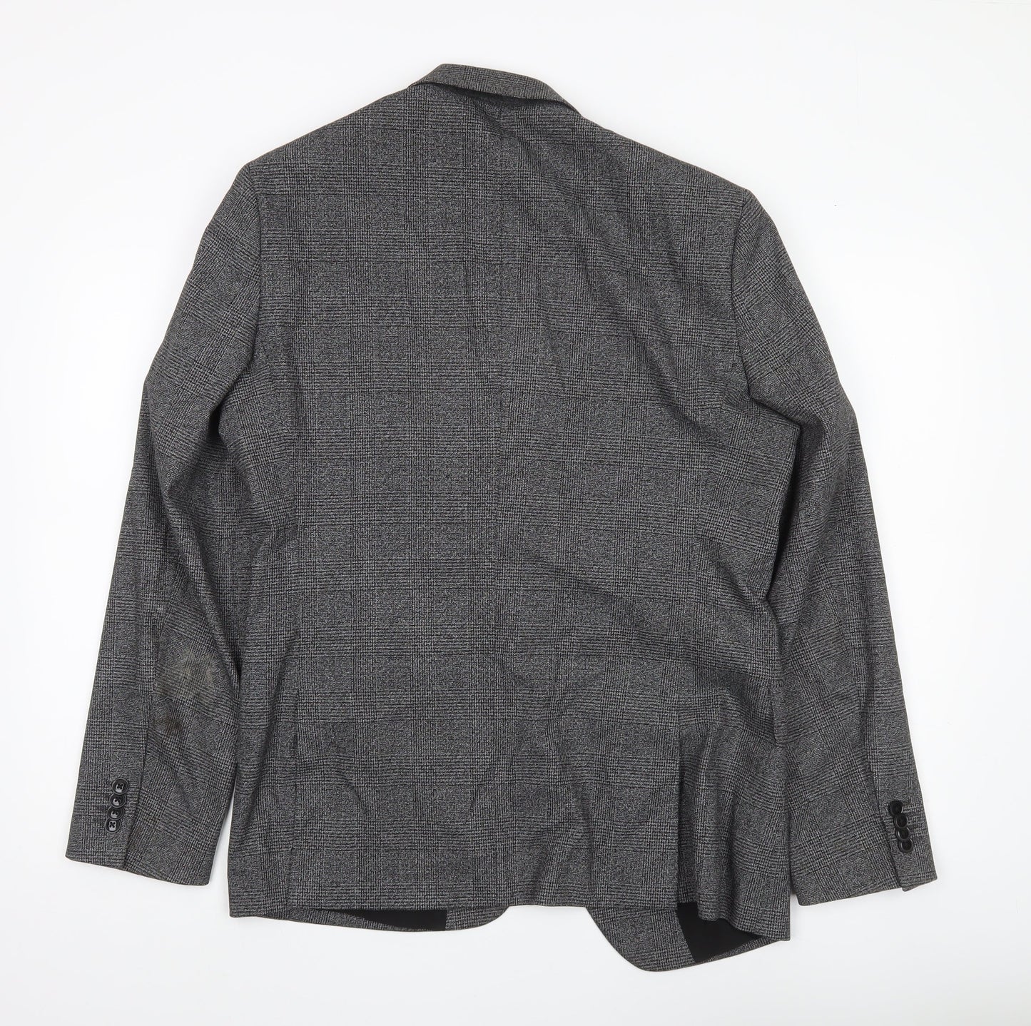 Primark Men’s Grey Check Slim Fit Blazer Jacket 40R