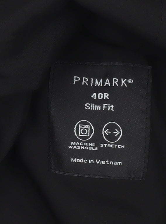 Primark Men’s Grey Check Slim Fit Blazer Jacket 40R