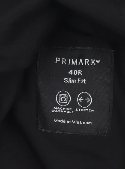 Primark Men’s Grey Check Slim Fit Blazer Jacket 40R