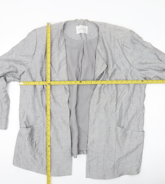 Windsmoor Women’s Grey Plus Size 22 Lined Suit Jacket Blazer