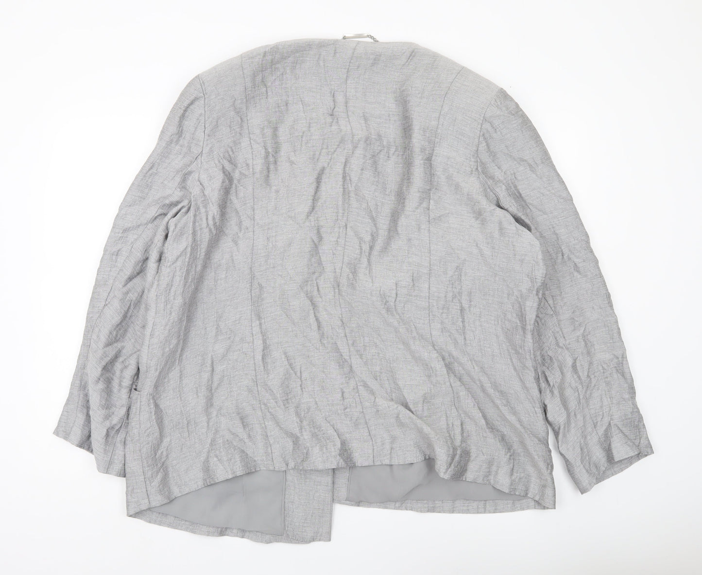 Windsmoor Women’s Grey Plus Size 22 Lined Suit Jacket Blazer