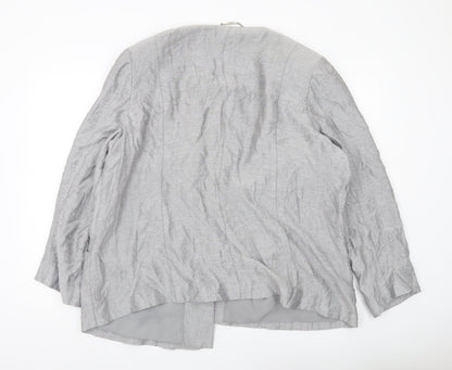 Windsmoor Women’s Grey Plus Size 22 Lined Suit Jacket Blazer