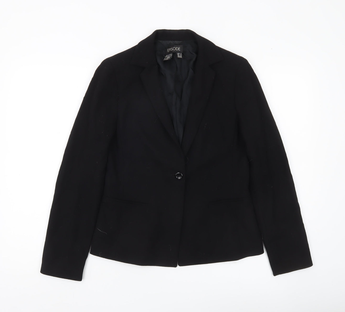 Womens UK Size 6 Episode Regular Black Suit Jacket