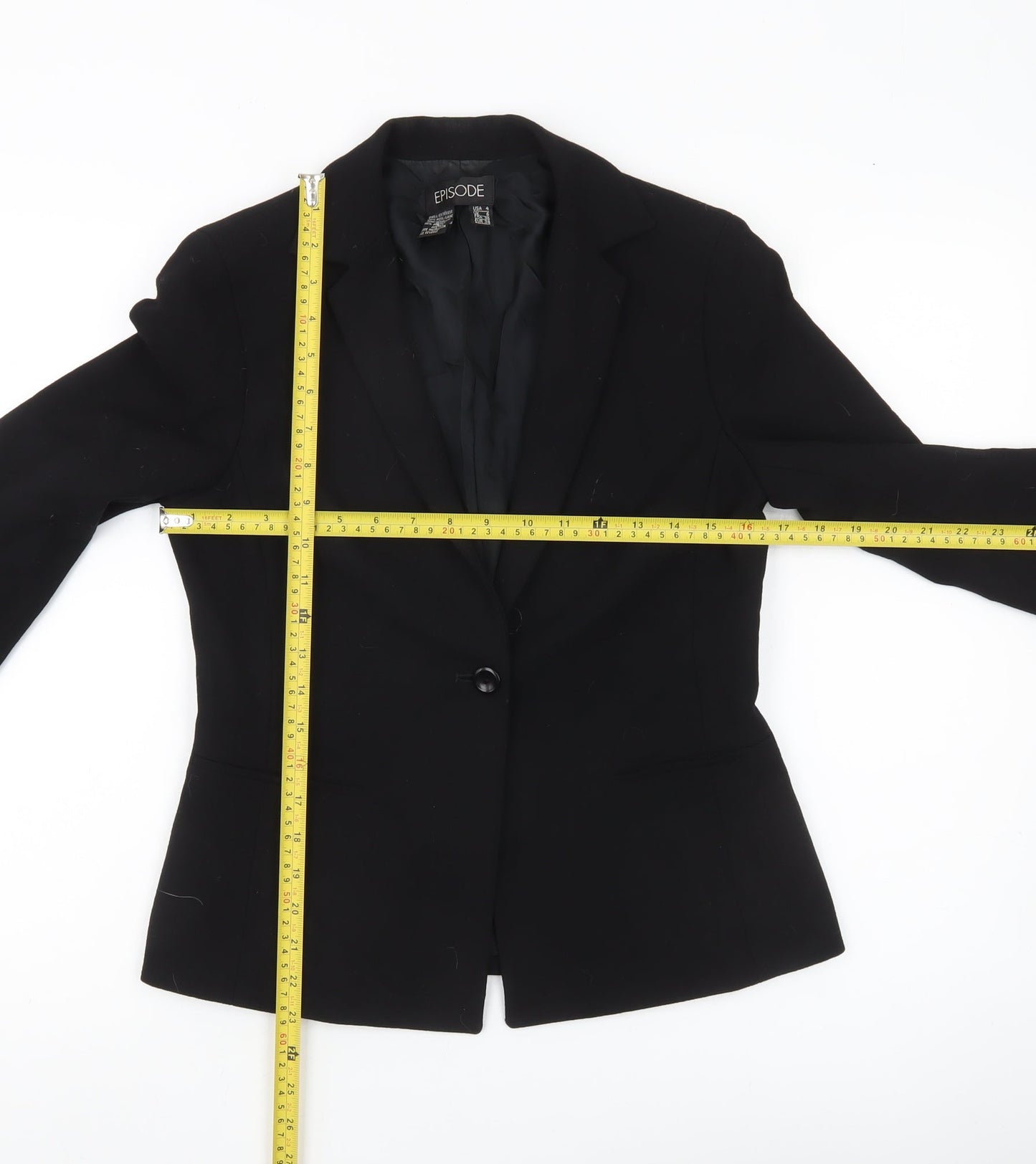 Womens UK Size 6 Episode Regular Black Suit Jacket