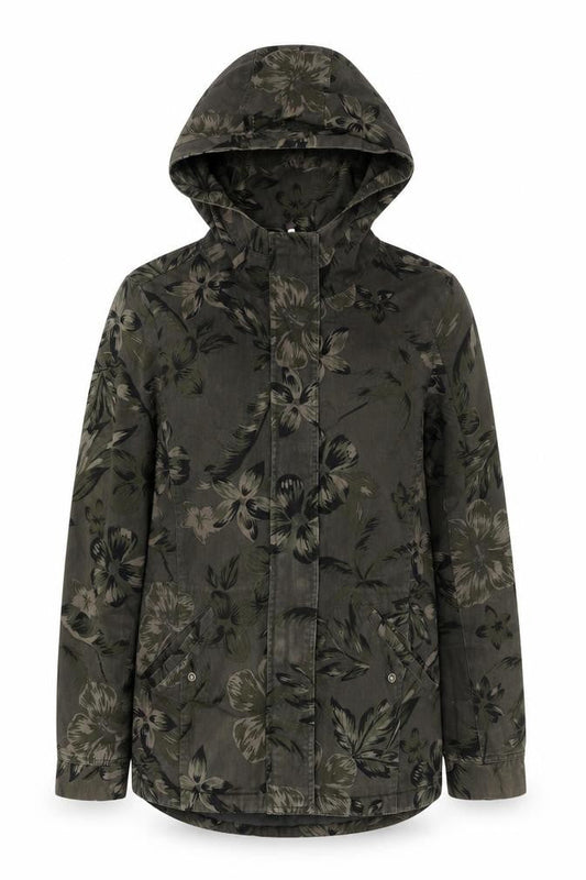 Womens UK Size S Only Green Parka Coat