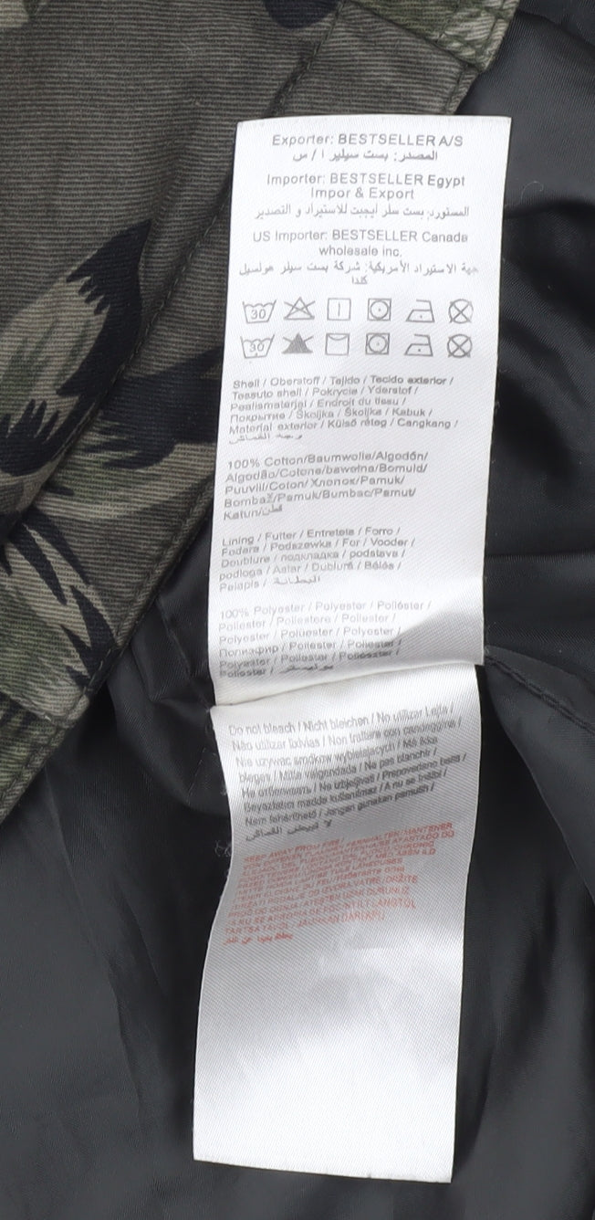 Womens UK Size S Only Green Parka Coat