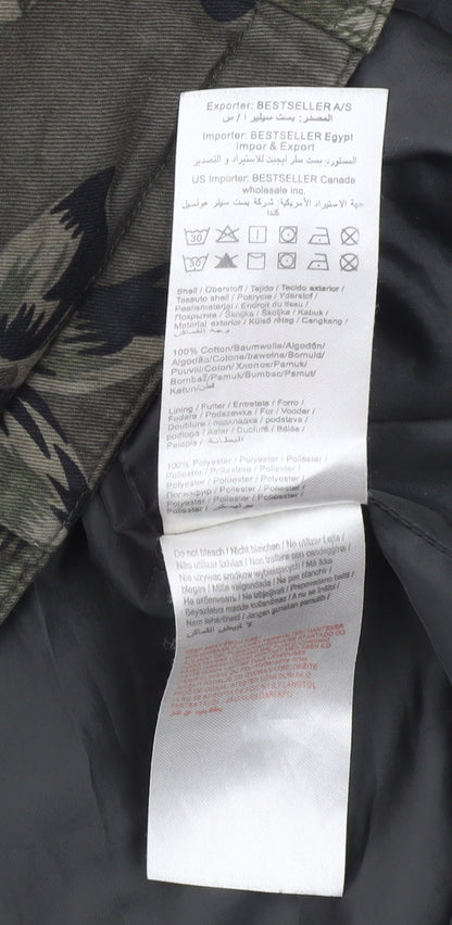 Womens UK Size S Only Green Parka Coat