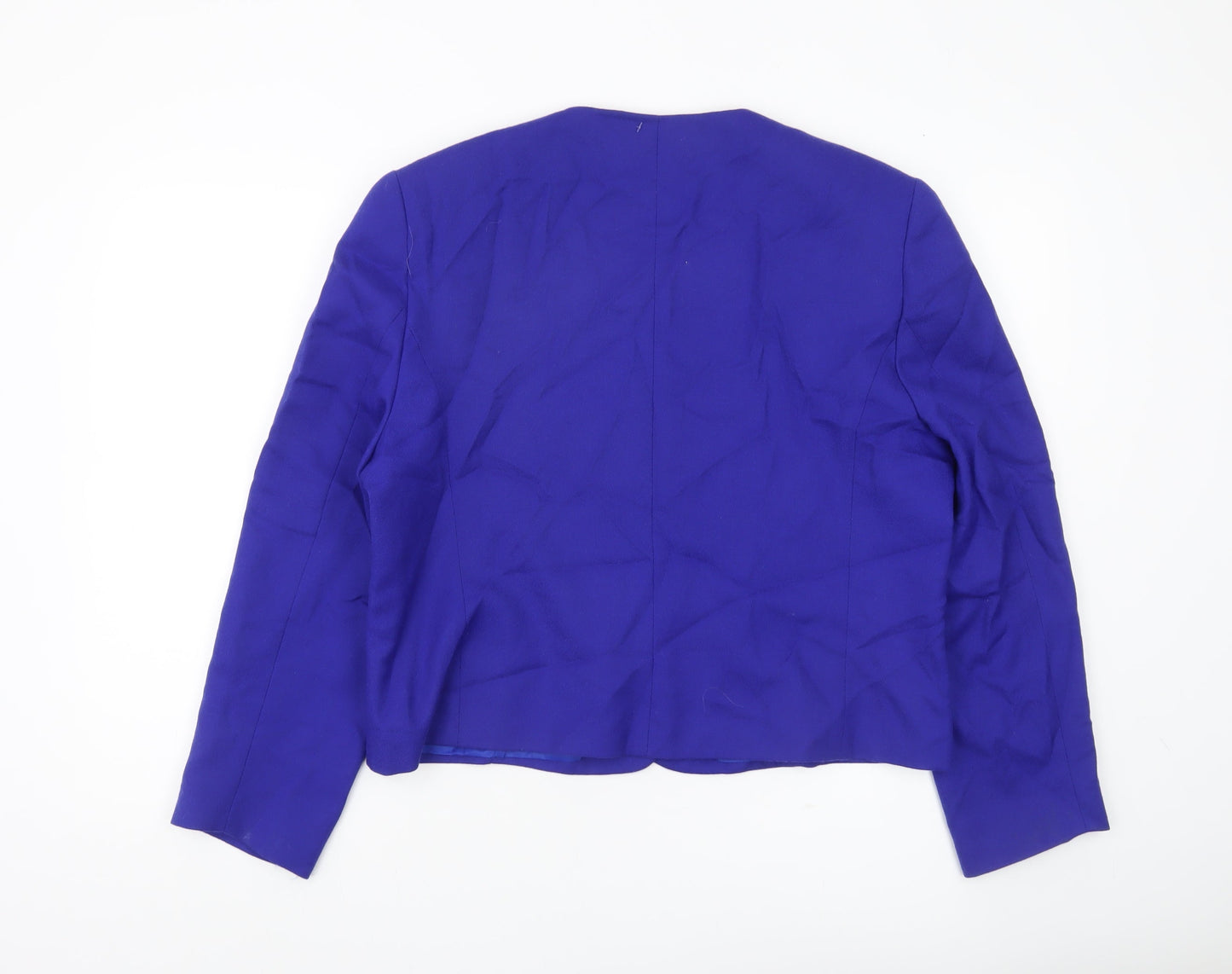 Vivienne Lawrence Women’s Blue Wool Suit Jacket Size 16