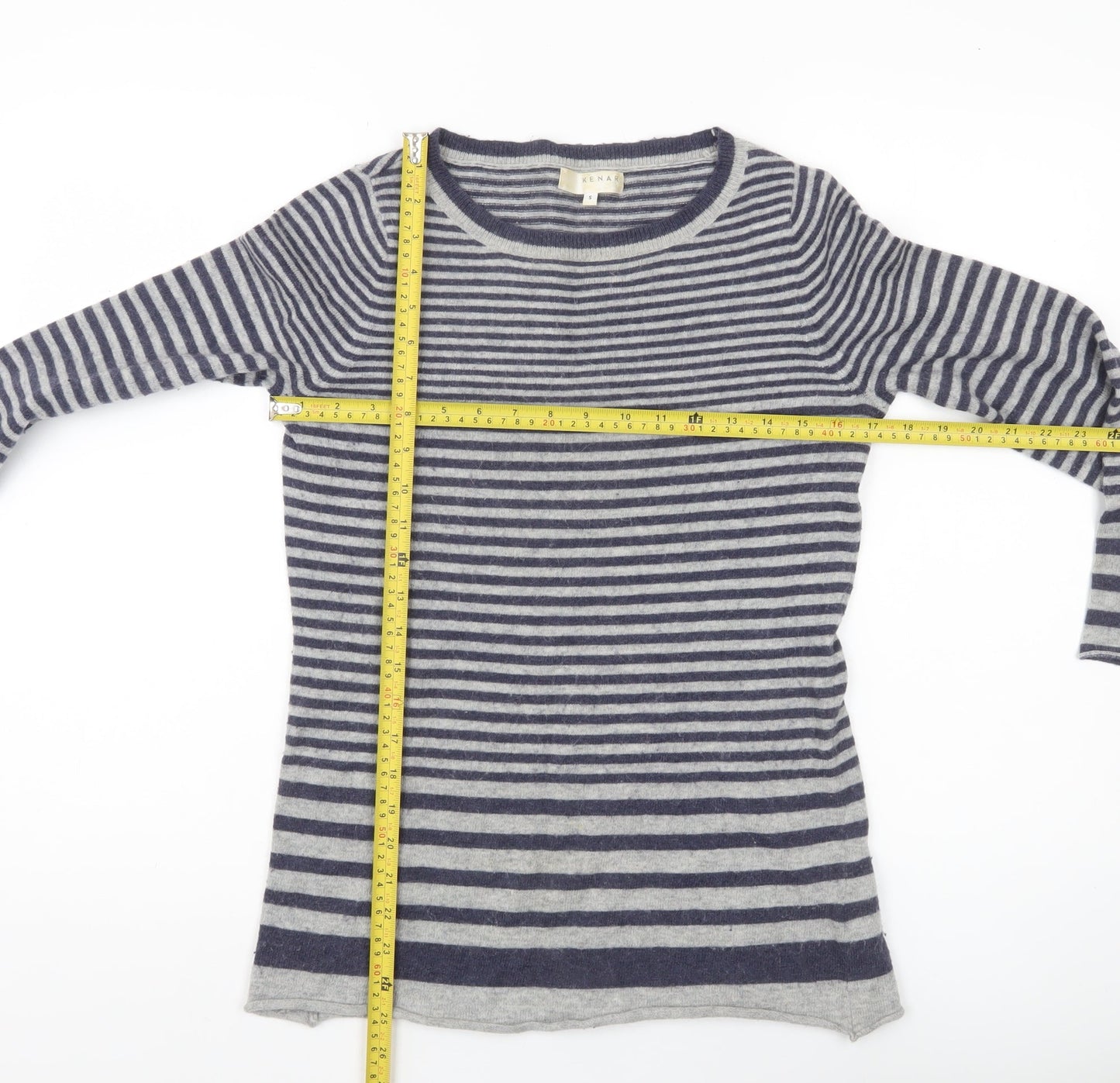 Womens UK Size S Kenar Grey Pullover Jumper