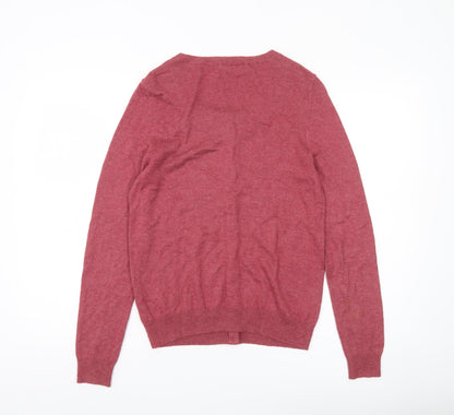Womens UK Size 8 Marks and Spencer Red Cardigan Jumper