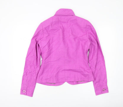 Carlisle Women’s Pink Silk Double-Breasted Blazer UK 4