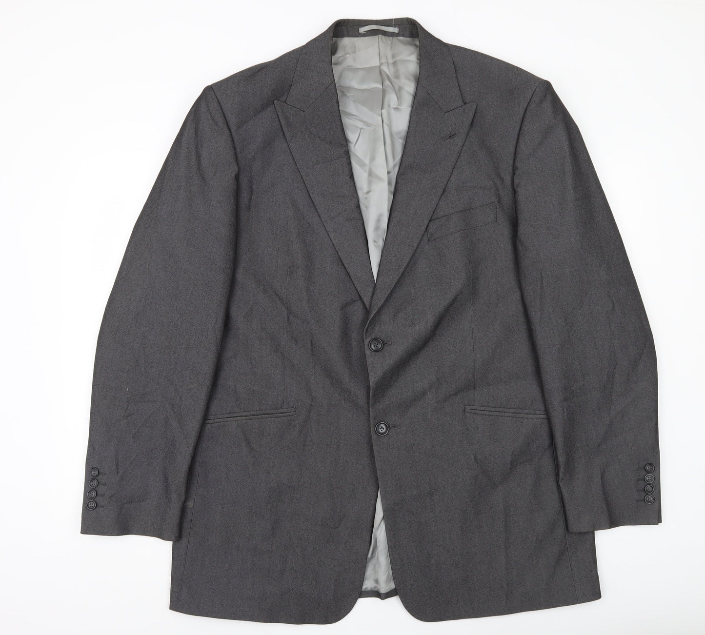 Mens UK Size 46 Armando Regular Grey Suit Jacket