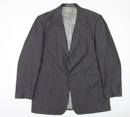 Armando Men's Grey Blazer Jacket 46 Chest XL Regular Fit Formal