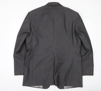 Mens UK Size 46 Armando Regular Grey Suit Jacket