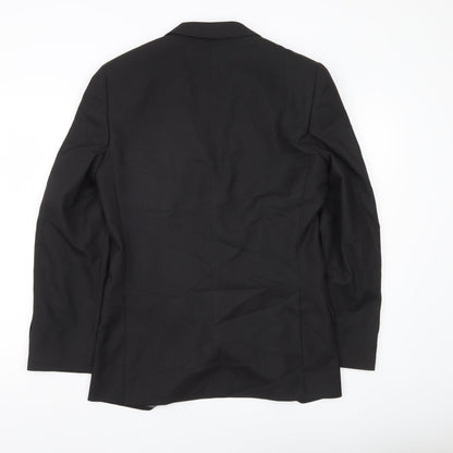 George Men’s Grey 36R Regular Fit Two-Button Suit Jacket