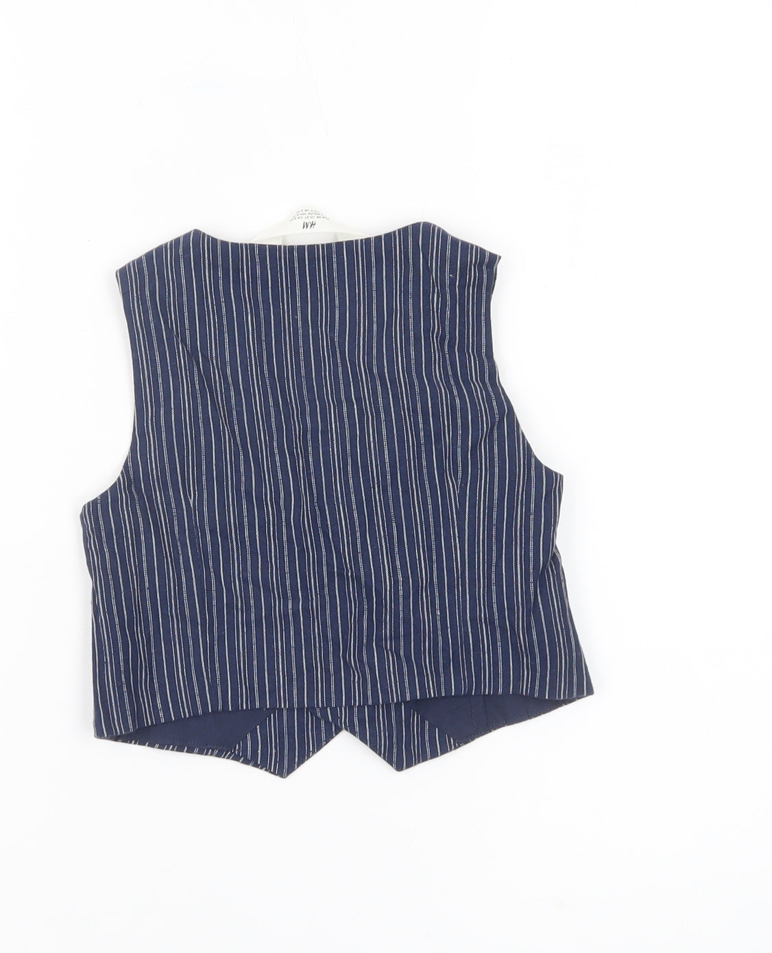 H&M Boys Blue Pinstripe Waistcoat 2-3 Years Formal Wedding Party