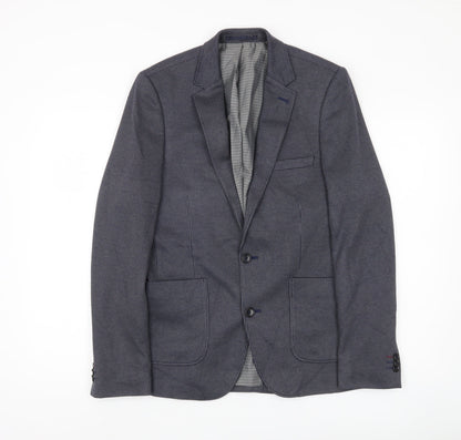 Mens UK Size 36 Burton Menswear Regular Blue Suit Jacket