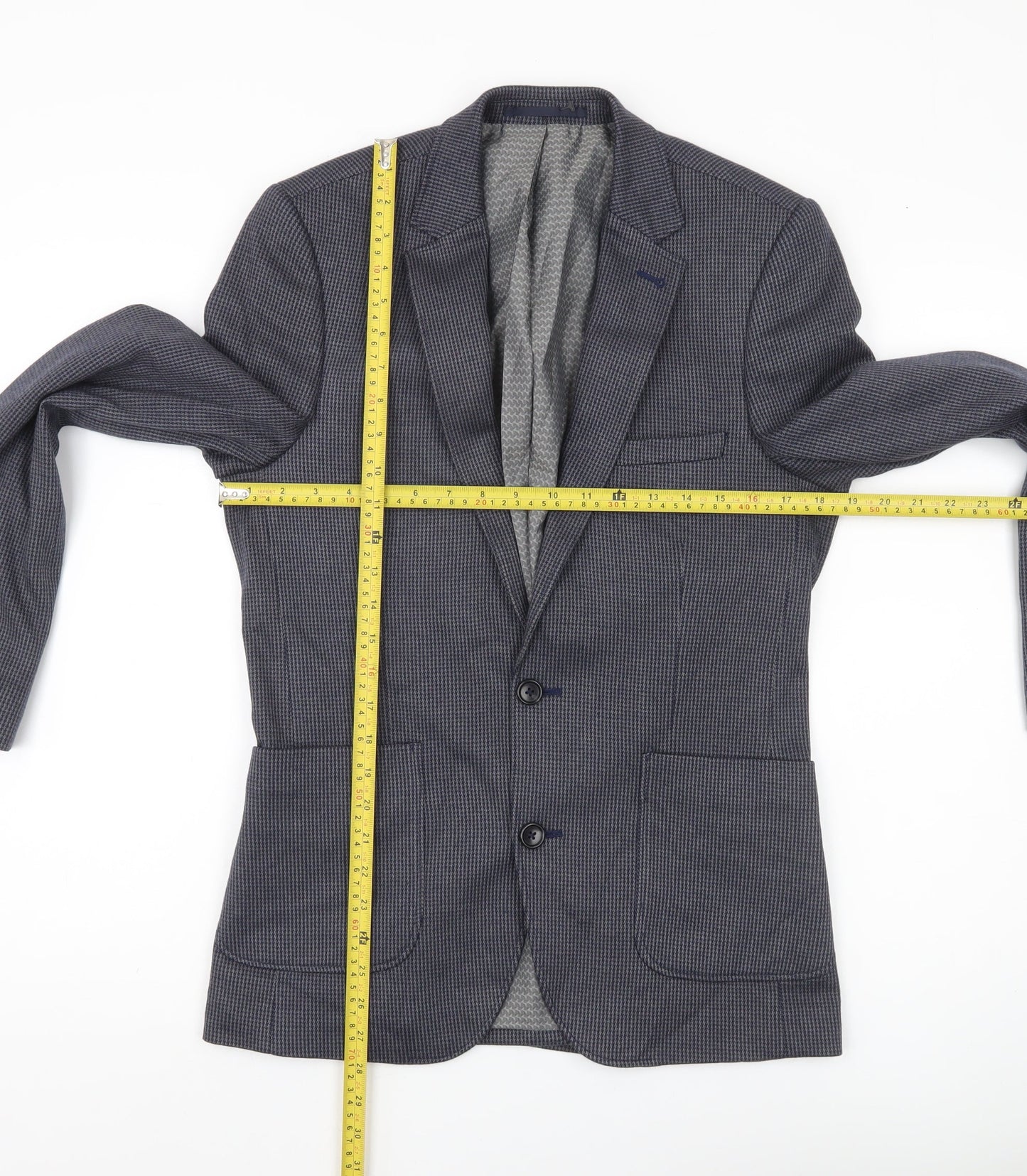 Mens UK Size 36 Burton Menswear Regular Blue Suit Jacket