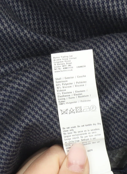 Mens UK Size 36 Burton Menswear Regular Blue Suit Jacket