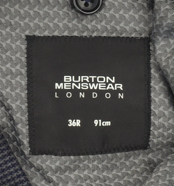 Mens UK Size 36 Burton Menswear Regular Blue Suit Jacket