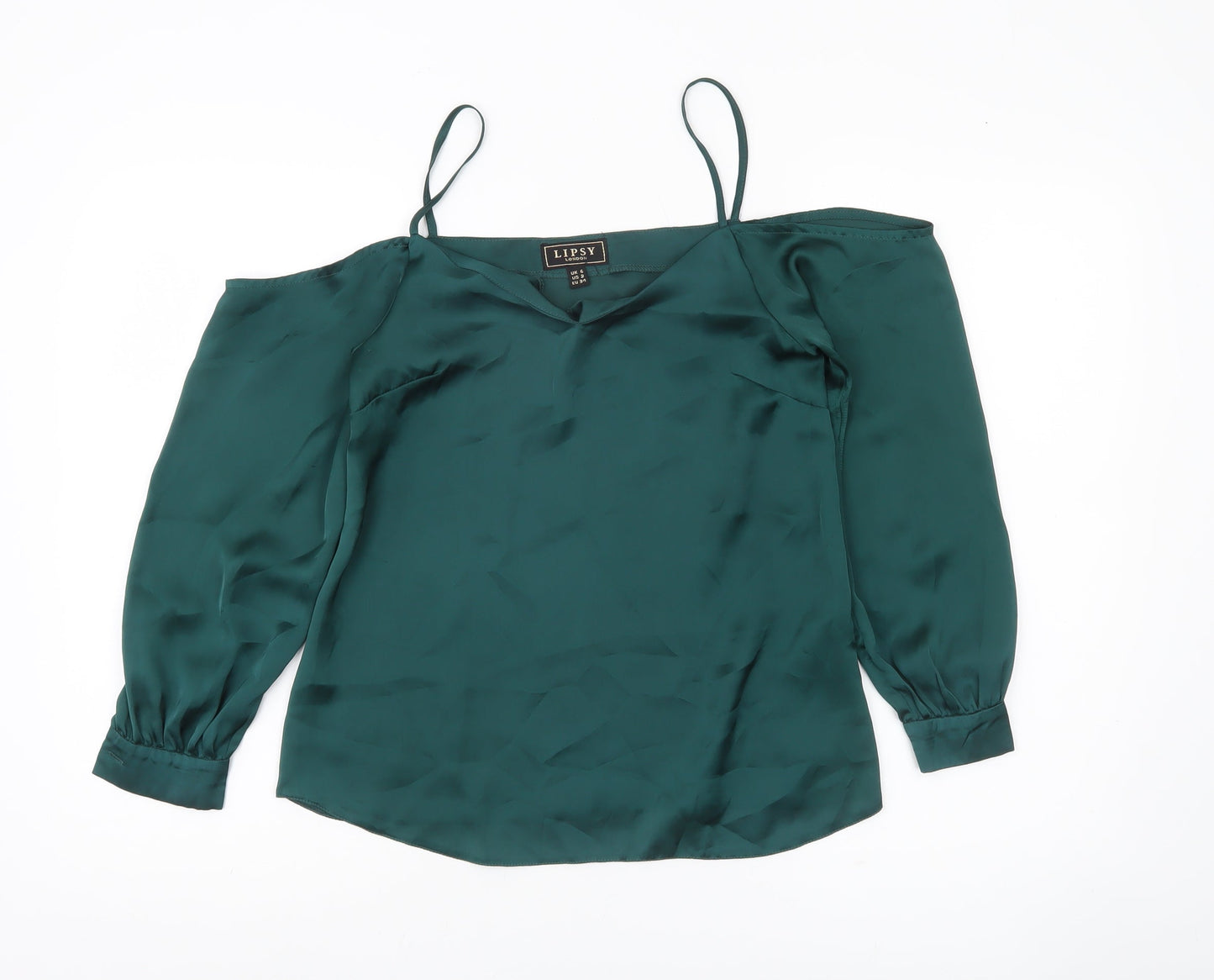 Womens UK Size 6 Lipsy Green Camisole Blouse