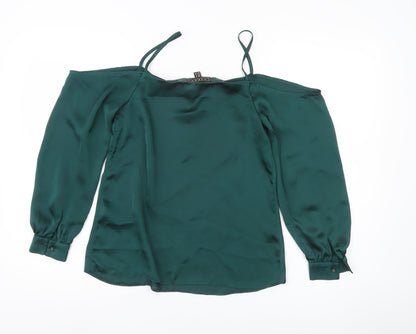 Womens UK Size 6 Lipsy Green Camisole Blouse