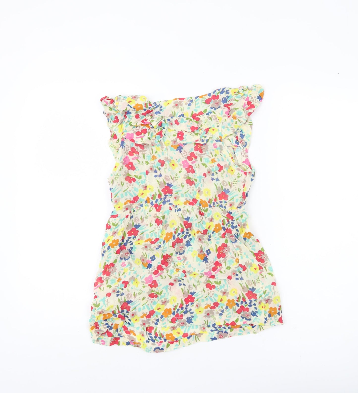 Topshop Petite Women’s Multicoloured Floral Blouse Size 8