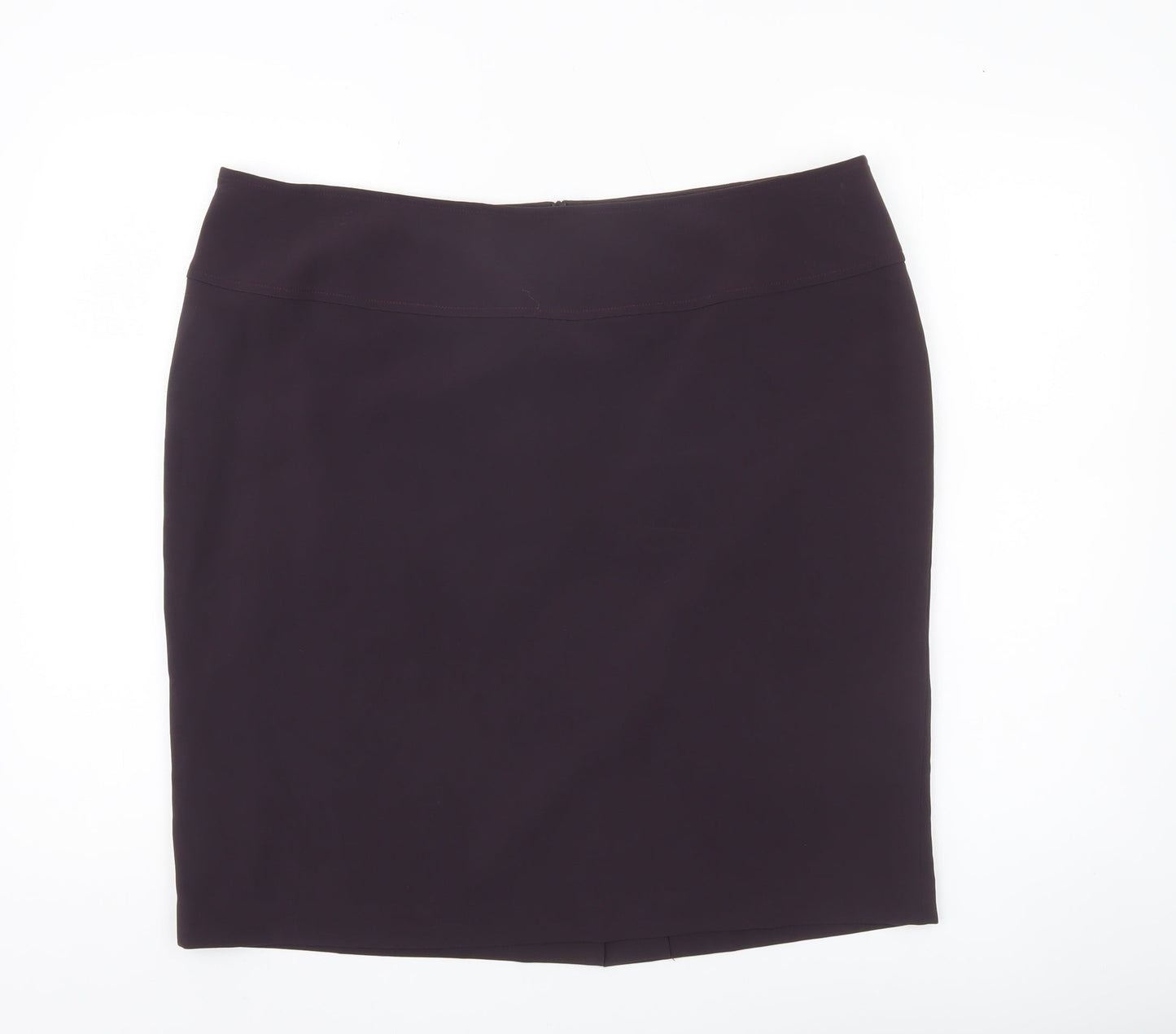Louben Women Purple Size 16 Knee Length Pencil Skirt Workwear