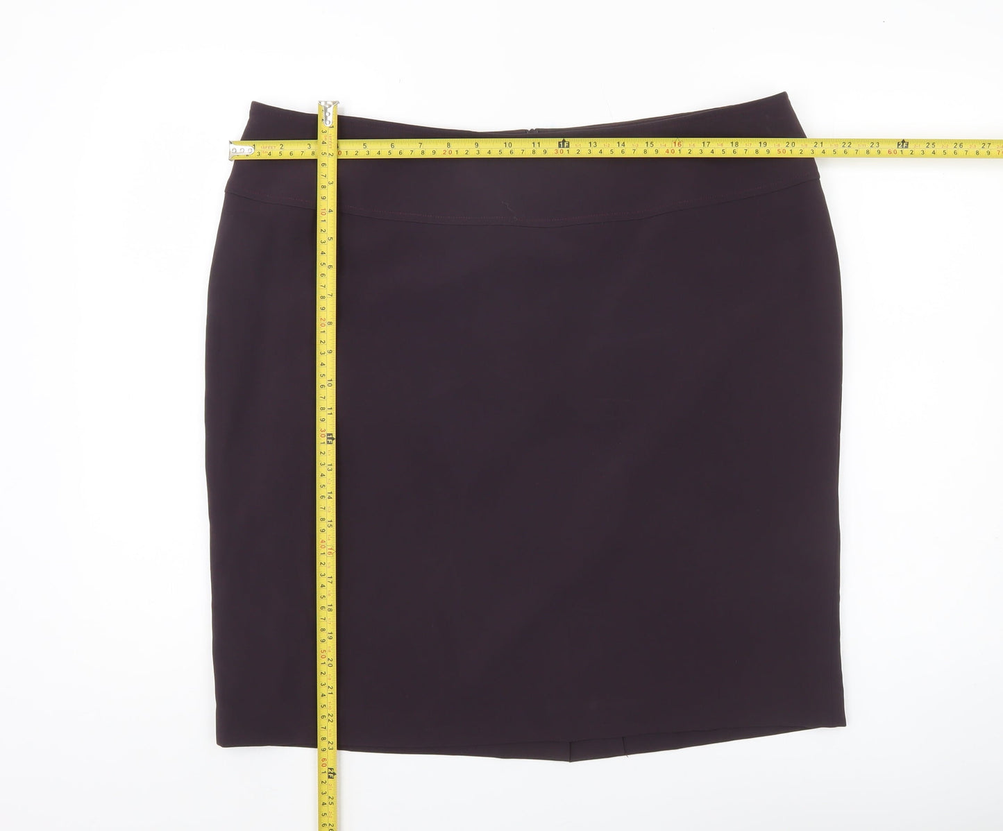 Louben Women Purple Size 16 Knee Length Pencil Skirt Workwear