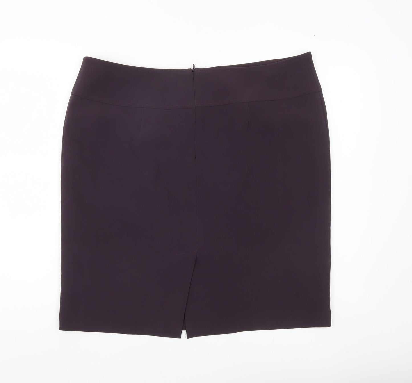 Louben Women Purple Size 16 Knee Length Pencil Skirt Workwear