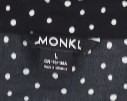 Womens UK Size 14 Monki Black Classic Blouse