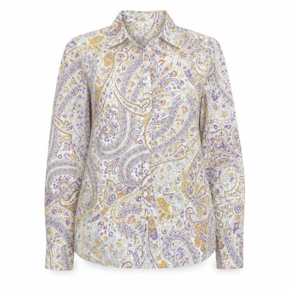 Womens UK Size 8 Lands' End Multicoloured Classic Button-Up