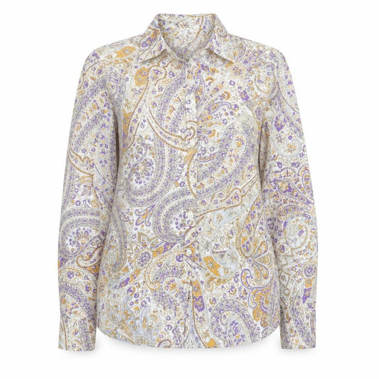Womens UK Size 8 Lands' End Multicoloured Classic Button-Up